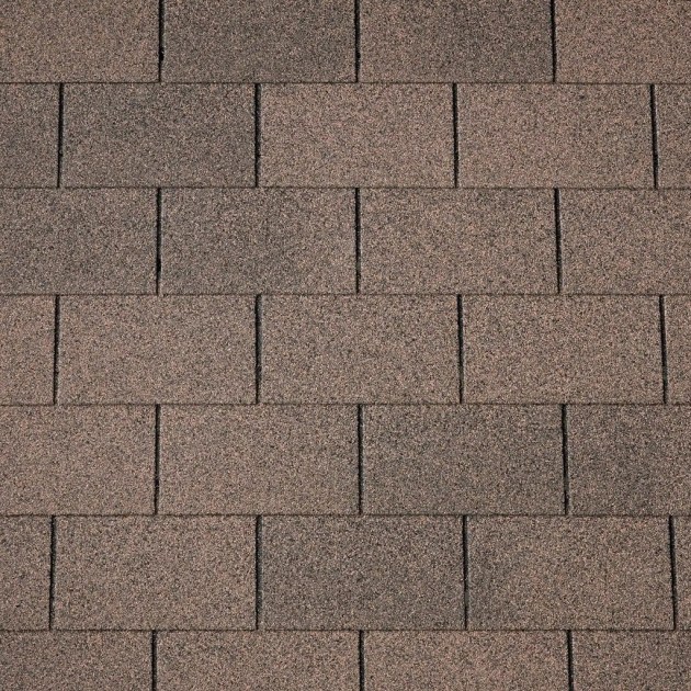 Tegole Canadesi Marroni Rettangolari Bituminose con Finitura Granigliata